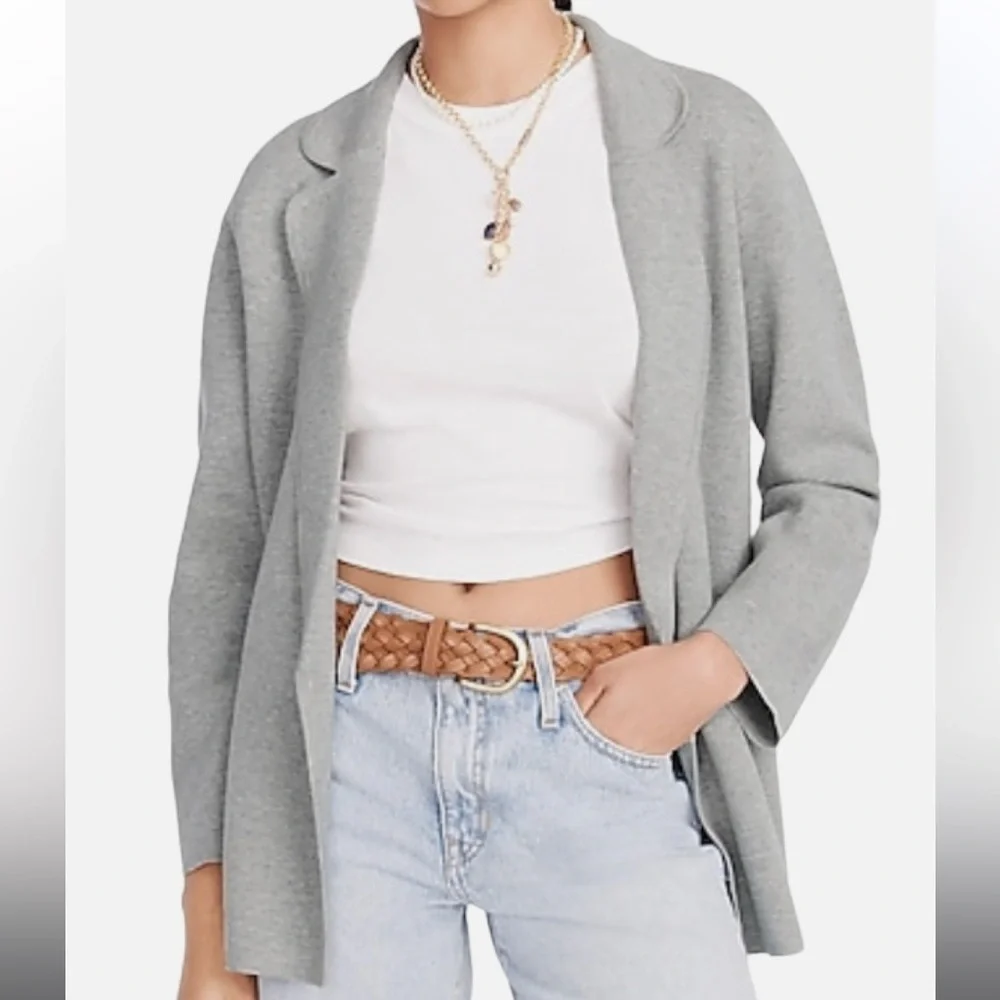 J. Crew Grey Cardigan Sweater sz S